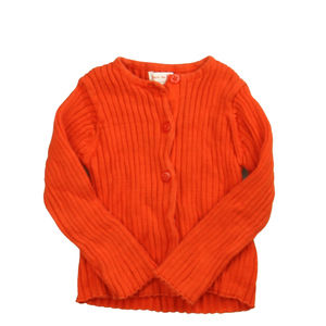 Grain de Ble Girls Orange Cardigan size: 18 Months